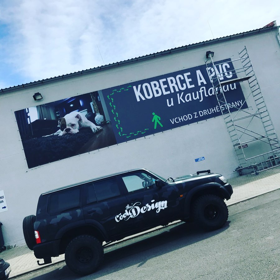 Velkoformátový banner pro provozovnu